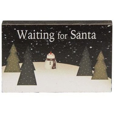 3 Set Waiting For Santa Blocks - The Fox Decor